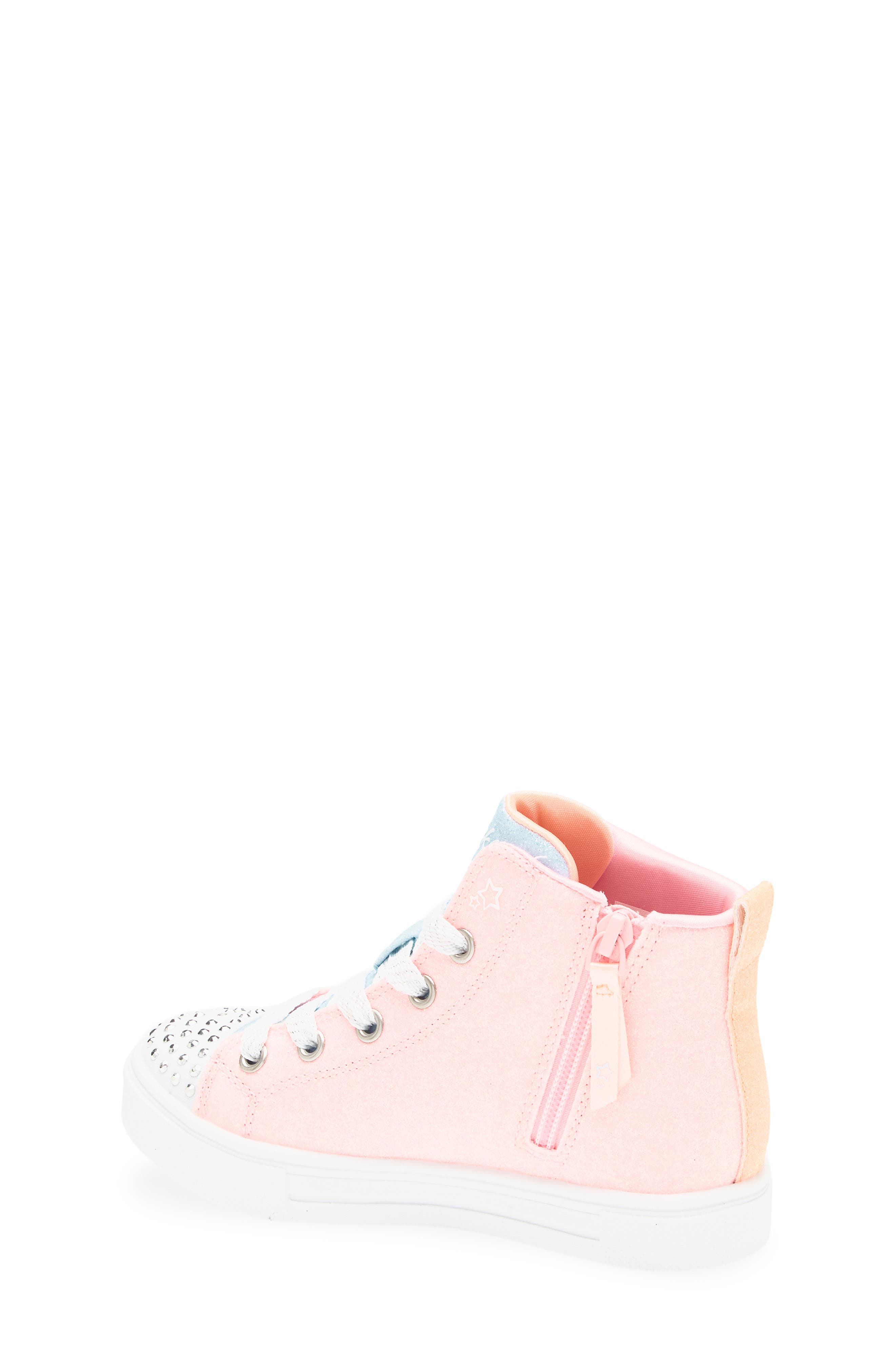 SKECHERS Kids' Twinkle Toes Sparks Light Up Sneaker, Alternate, color, Pink Multi