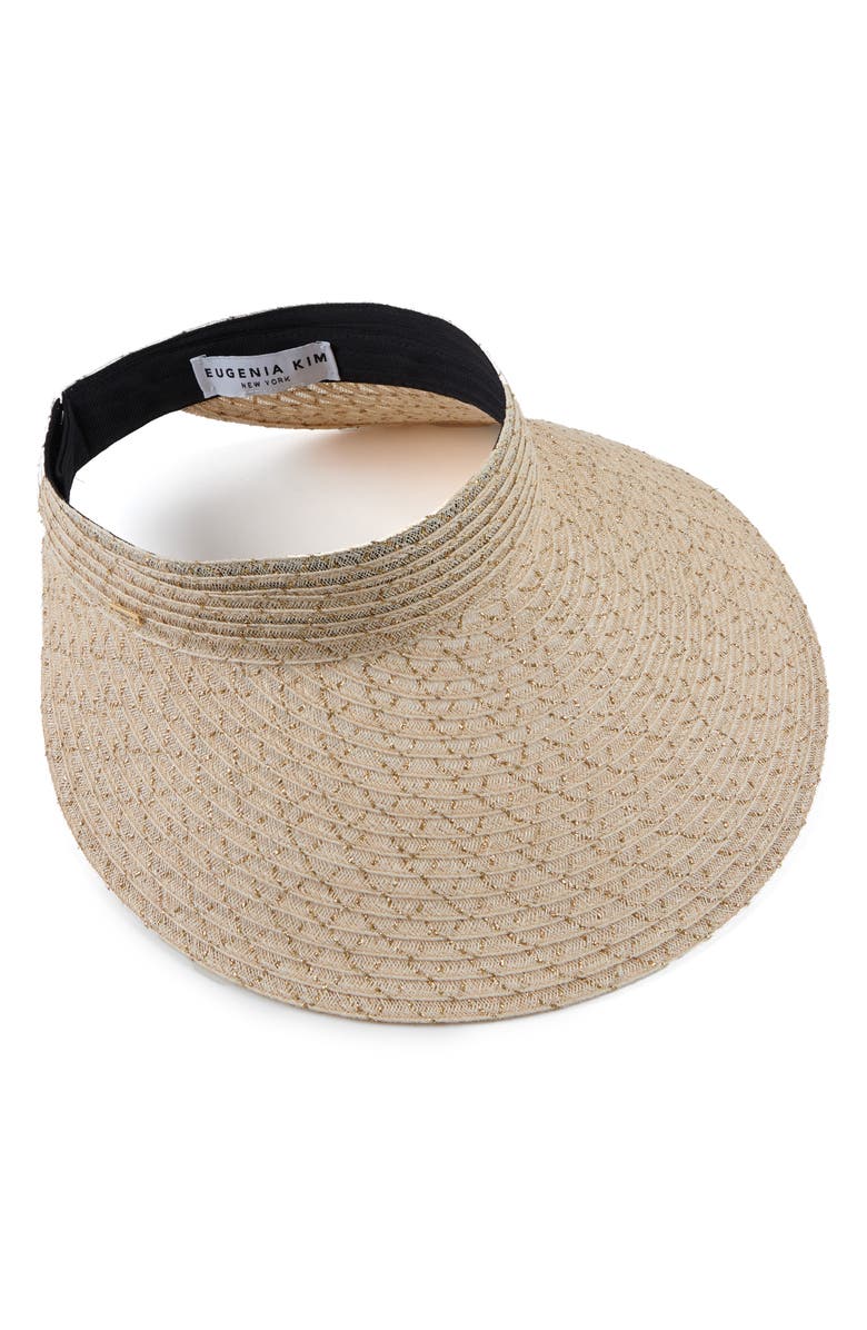 Eugenia Kim Trixie Wide Brim Packable Visor, Alternate, color, 