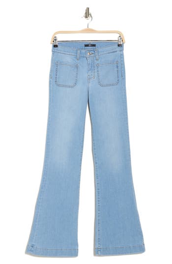 7 FOR ALL MANKIND 7 FOR ALL MANKIND DOJO TAILORLESS WIDE LEG FLARE JEANS 