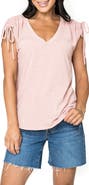 GIBSONLOOK Cinched Sleeve Jersey T-Shirt