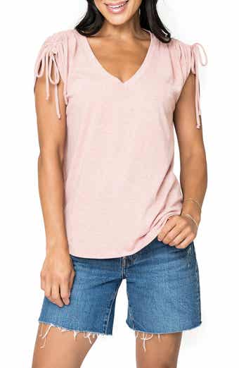 GIBSONLOOK Cinched Sleeve Jersey T-Shirt