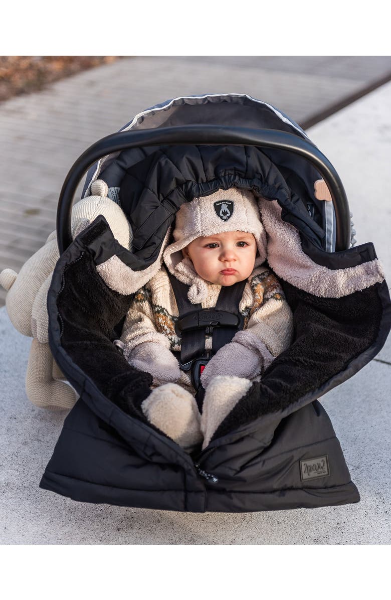 Deux par Deux Baby Unisex Evolutive Baby Footmuff Black, Alternate, color, 