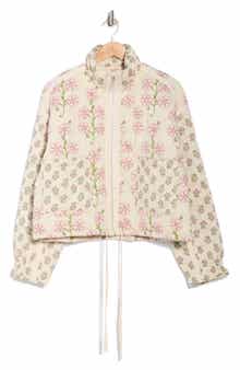 BLANKNYC Bloom Bash Quilted Bomber Jacket