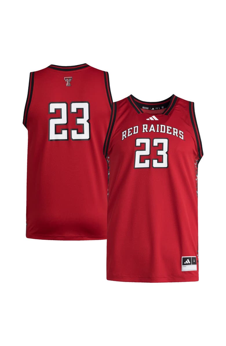 adidas Men
s adidas #23 Red Texas Tech Red Raiders Replica Swingman Jersey, Main, color, Red