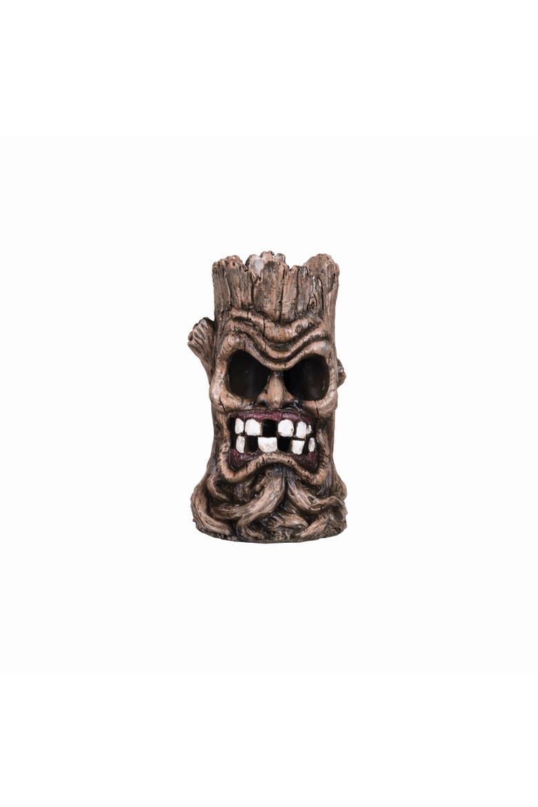 3.54" x 5.91" Decorative Halloween Tree Trunk Figurine, Main, color, Brown