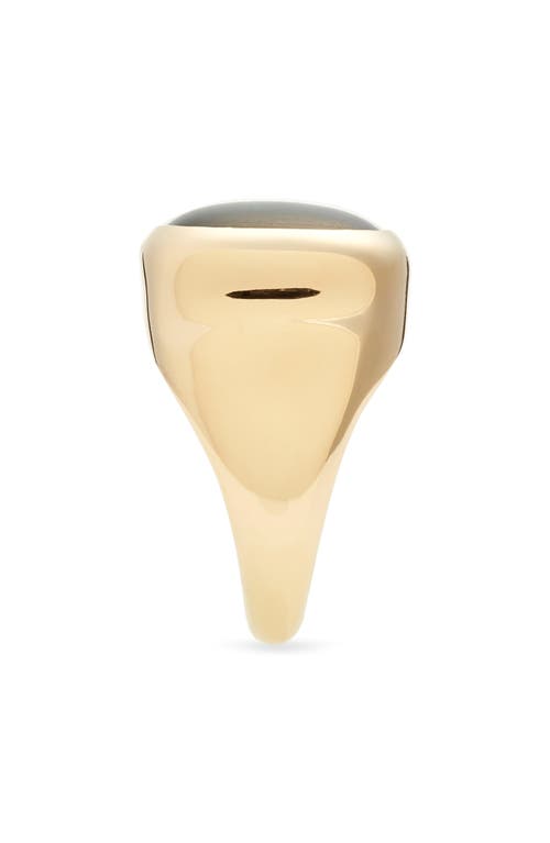 Soko Umbo Square Statement Ring In Green