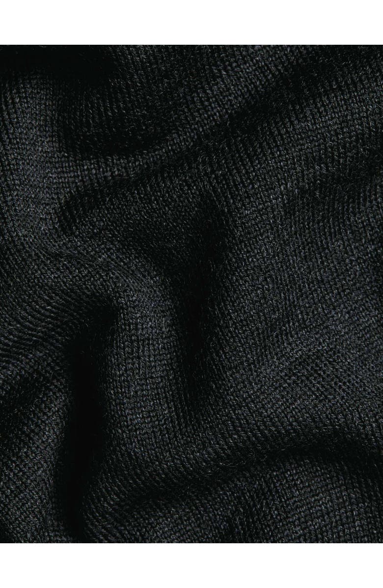 Charles Tyrwhitt Merino Polo Long Sleeve Sweater, Alternate, color, Dark Charcoal