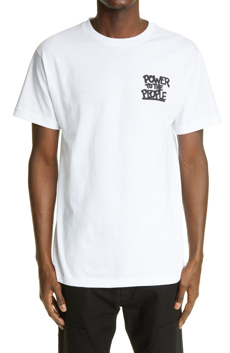 Adeshola Makinde Power to the People Cotton Graphic Tee, Main, color, 