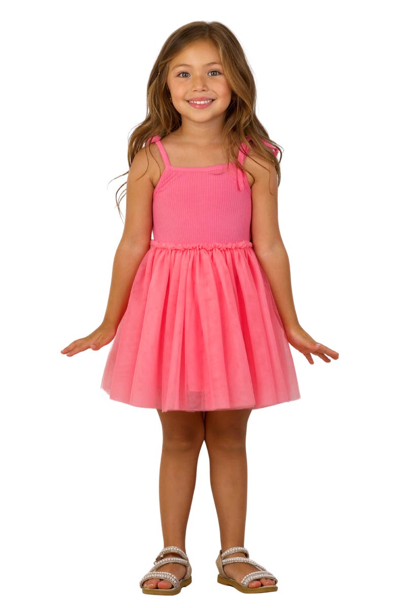 Mia Belle Girls Girls Pink Paradise Everyday Tutu Dress, Main, color, 