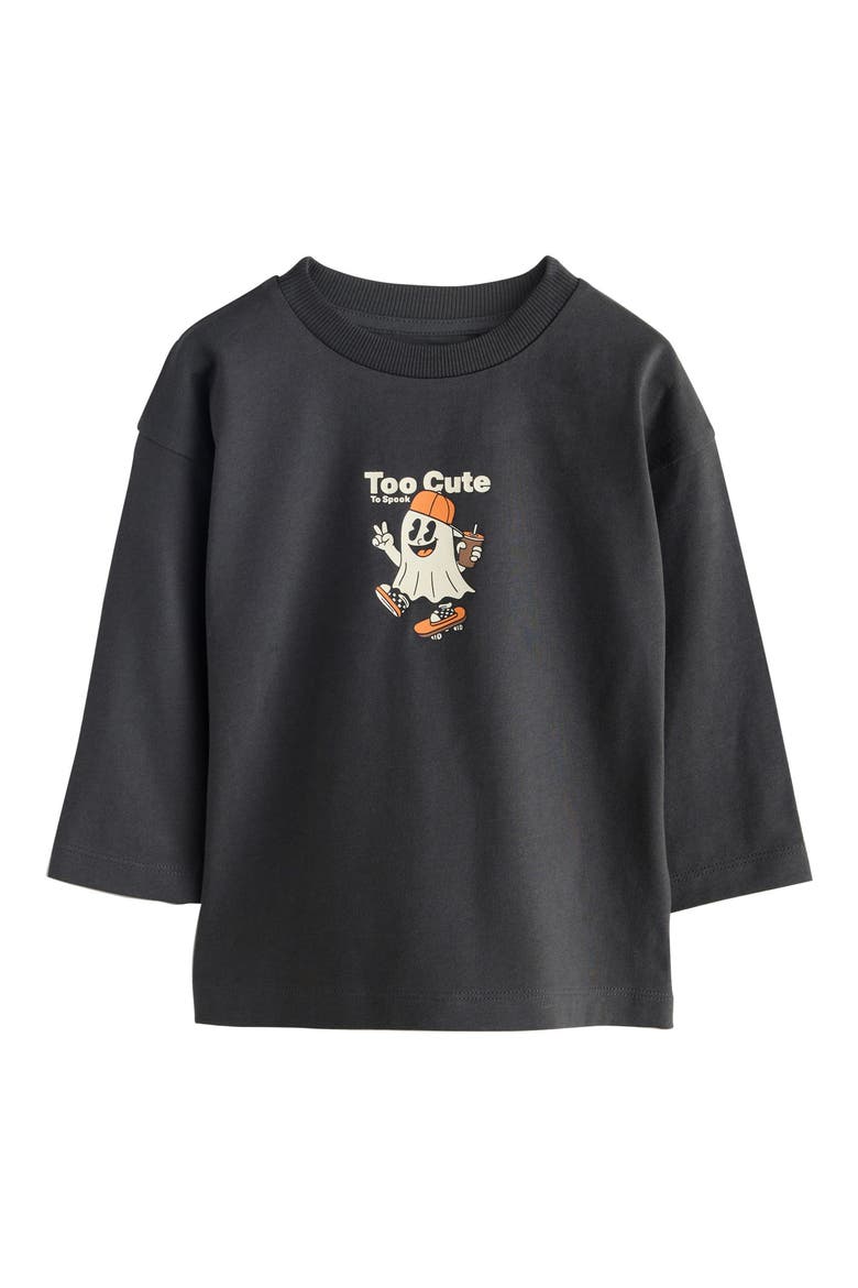 Halloween Ghost T-Shirt, Main, color, BLACK