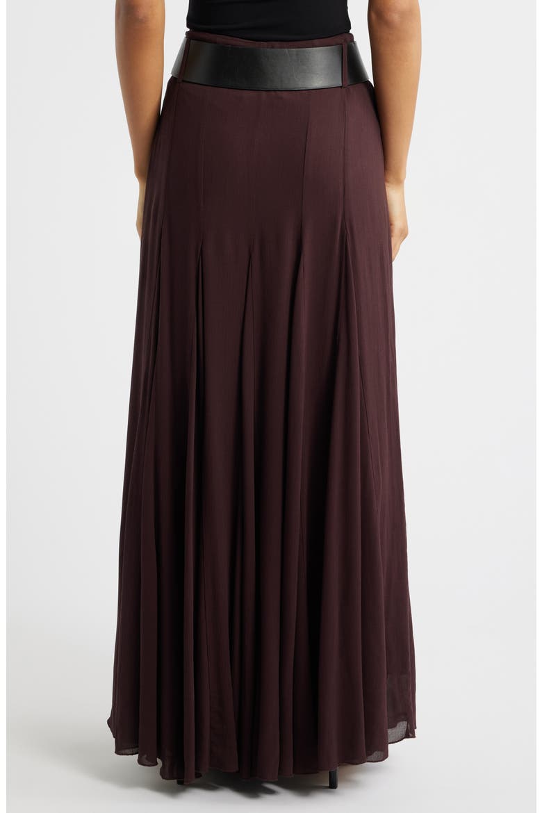 Belted Skirt, Alternate, color, MAROON