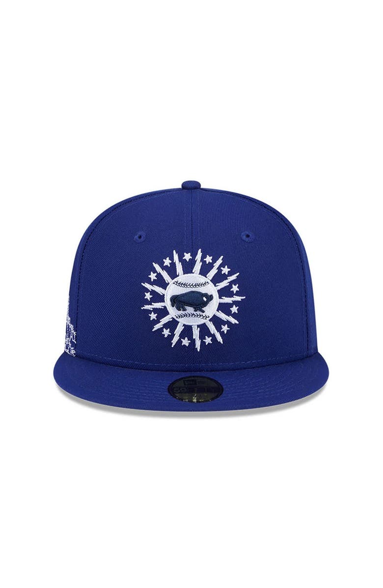 New Era Men's New Era  Dark Blue Buffalo Bisons Theme Nights 59FIFTY Fitted Hat, Alternate, color, Dark Blue