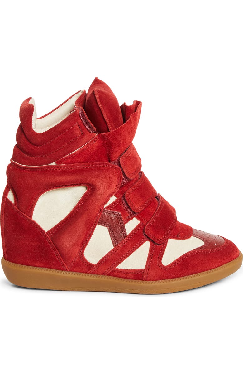 Isabel Marant Bekett Hidden Wedge High Top Sneaker, Alternate, color,