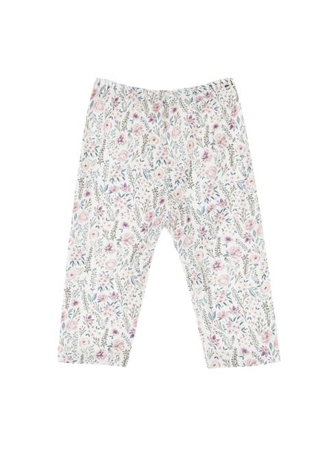 Soft Meadow Floral Elastic Waist Leggings