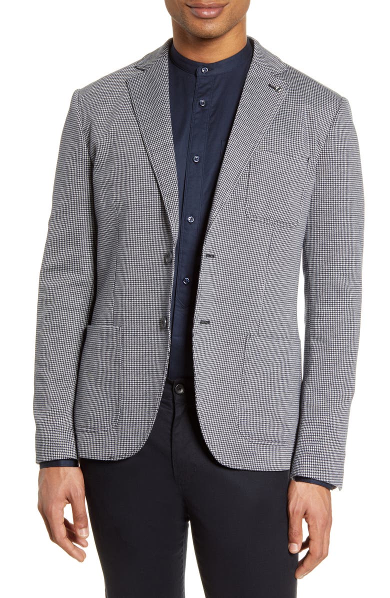 Selected Homme Hank Slim Fit Mini Houndstooth Sport Coat, Main, color, 