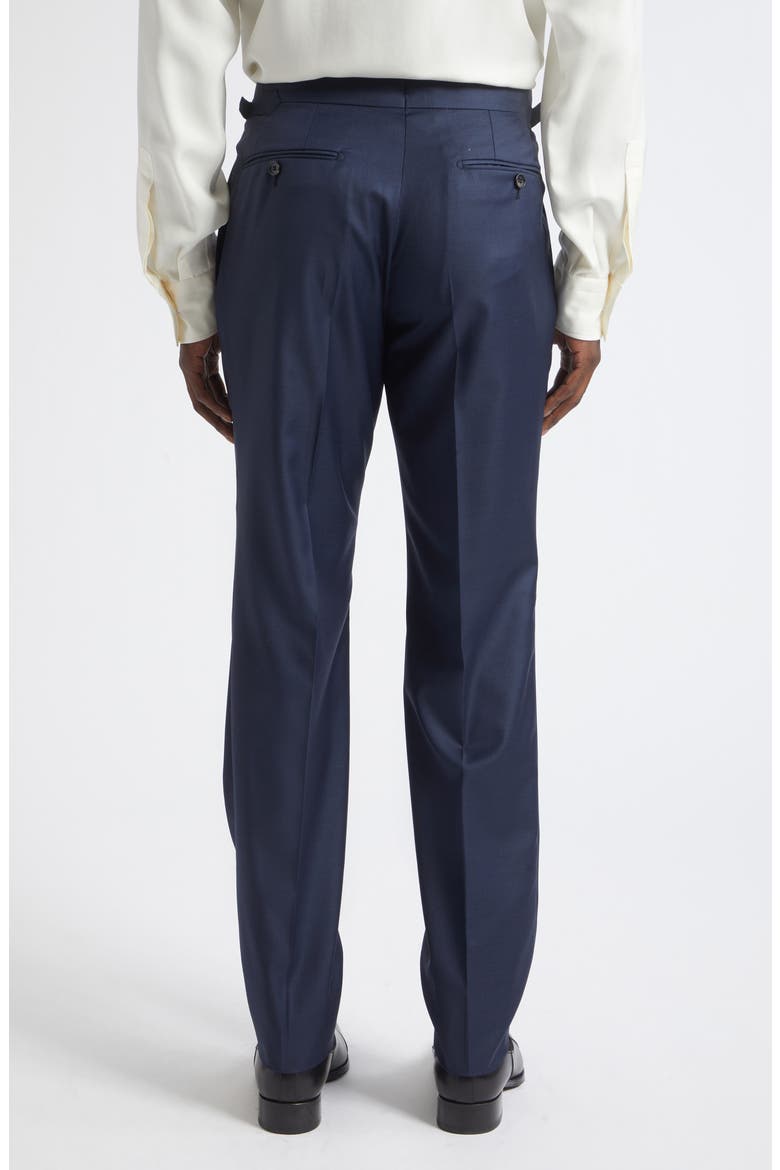 Shelton Wool Sharkskin Tapered Pants, Alternate, color, UCC NAVY