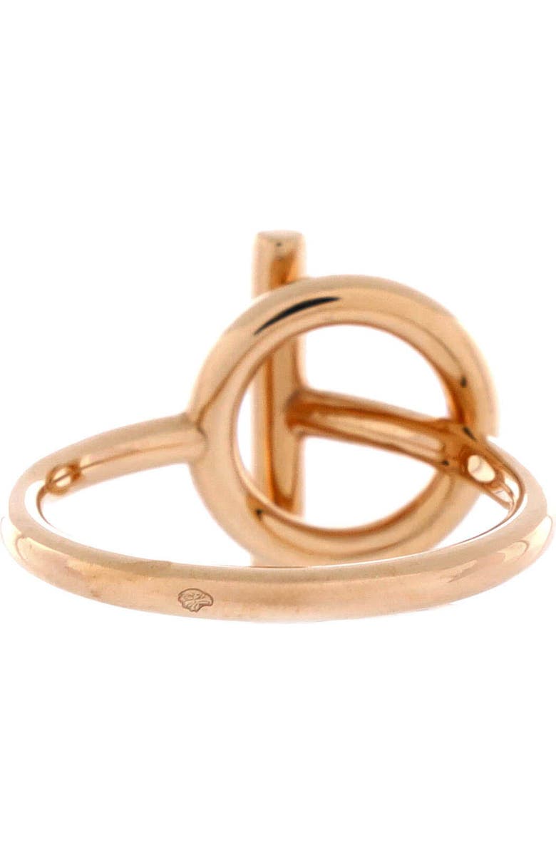 Pre-Owned Hermes Echappee Ring 18K Rose Gold and Diamonds Small, Alternate, color, Rose Gold