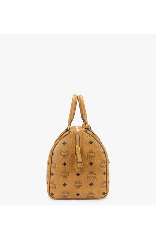 Mcm Brown Ella Boston Medium Duffle Bag In Brown