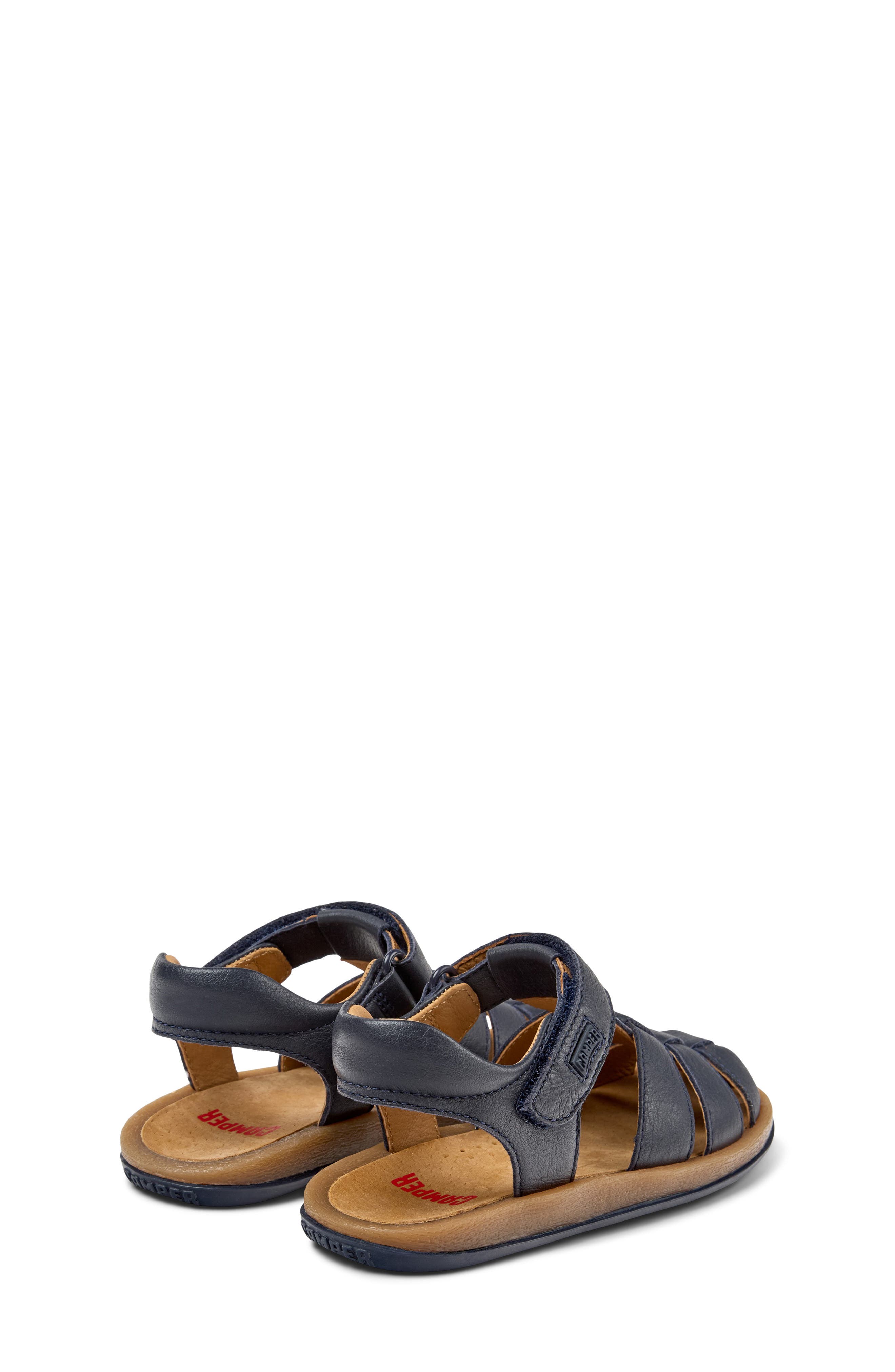 Camper Kids' Bicho Fisherman Sandal, Alternate, color, Navy