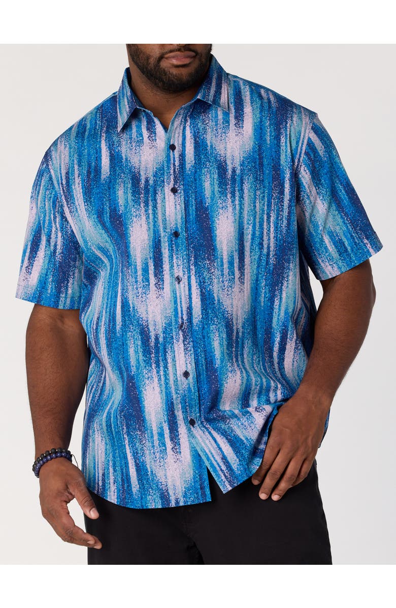 Synrgy by DXL Big & Tall Paint Strokes Sport Shirt, Main, color, Multi