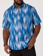 Synrgy by DXL Big & Tall Paint Strokes Sport Shirt