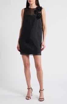 Lucy Paris Kenia Rosette Cocktail Shift Minidress