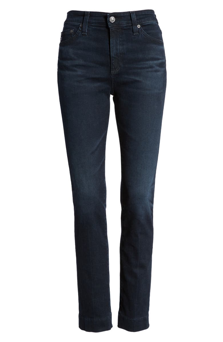 AG Mari High Waist Ankle Slim Straight Leg Jeans, Alternate, color, 