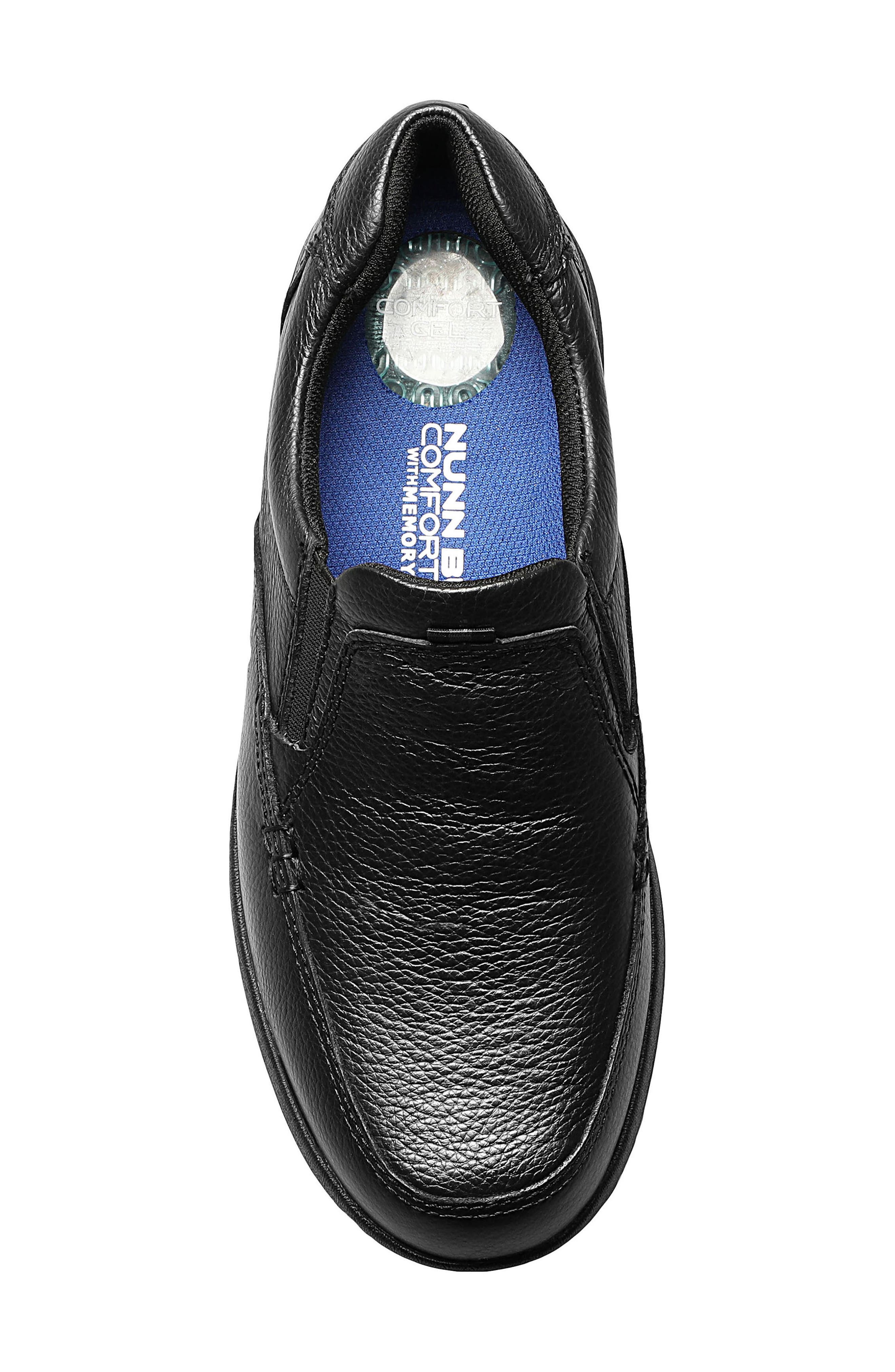 NUNN BUSH Cam Moc Toe Slip-On, Alternate, color, Black Tumble