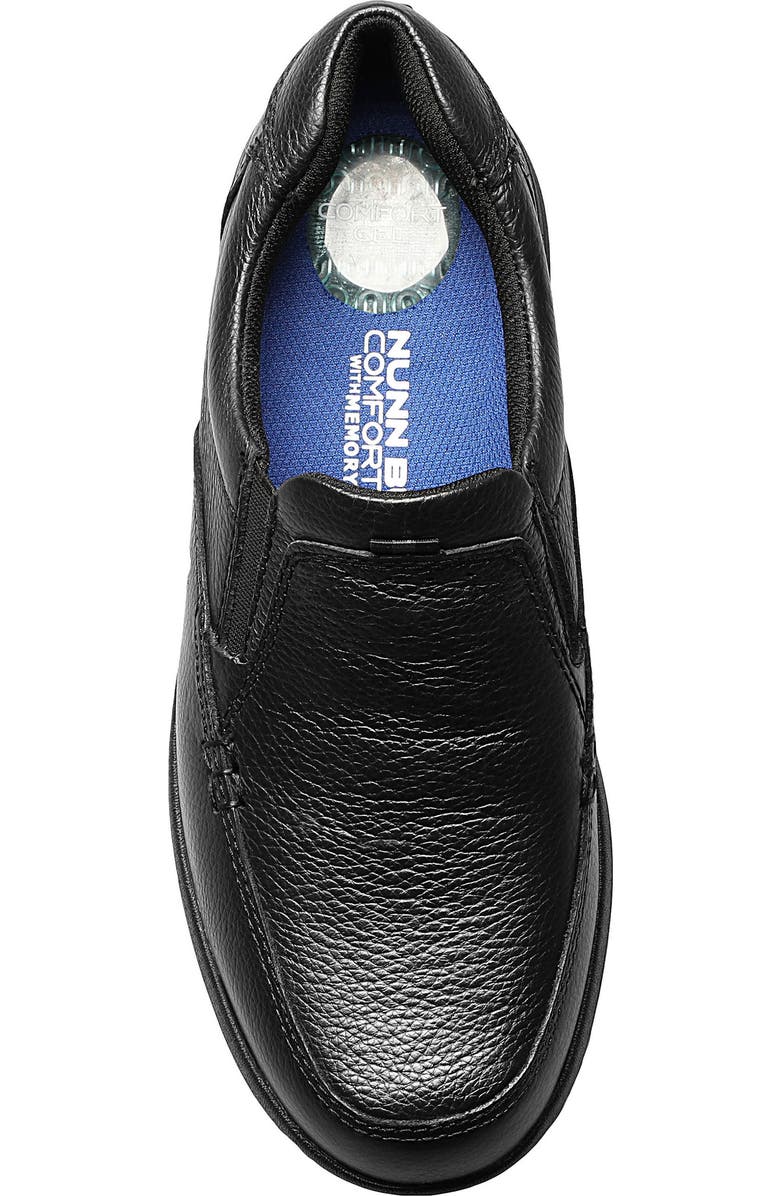 NUNN BUSH Cam Moc Toe Slip-On, Alternate, color, Black Tumble