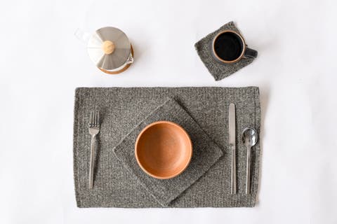 Handwoven Wool Placemat Set