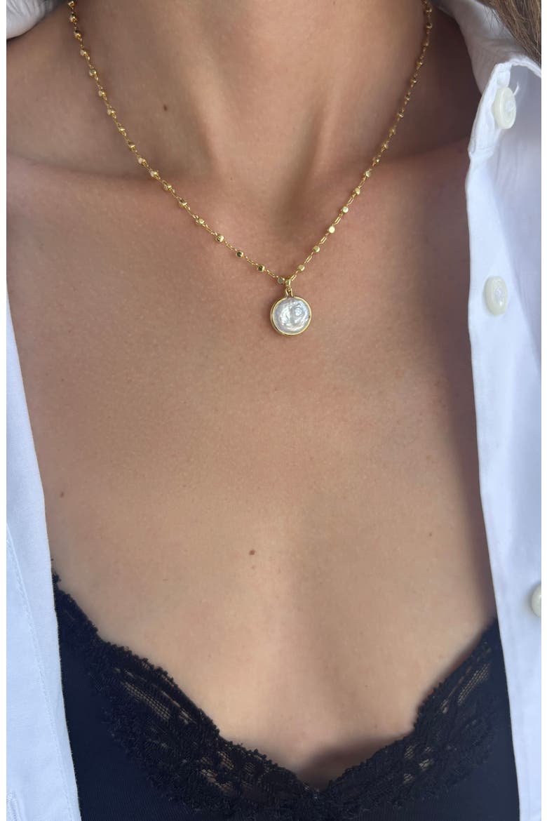 Freshwater Pearl Pendant Necklace, Alternate, color, WHITE