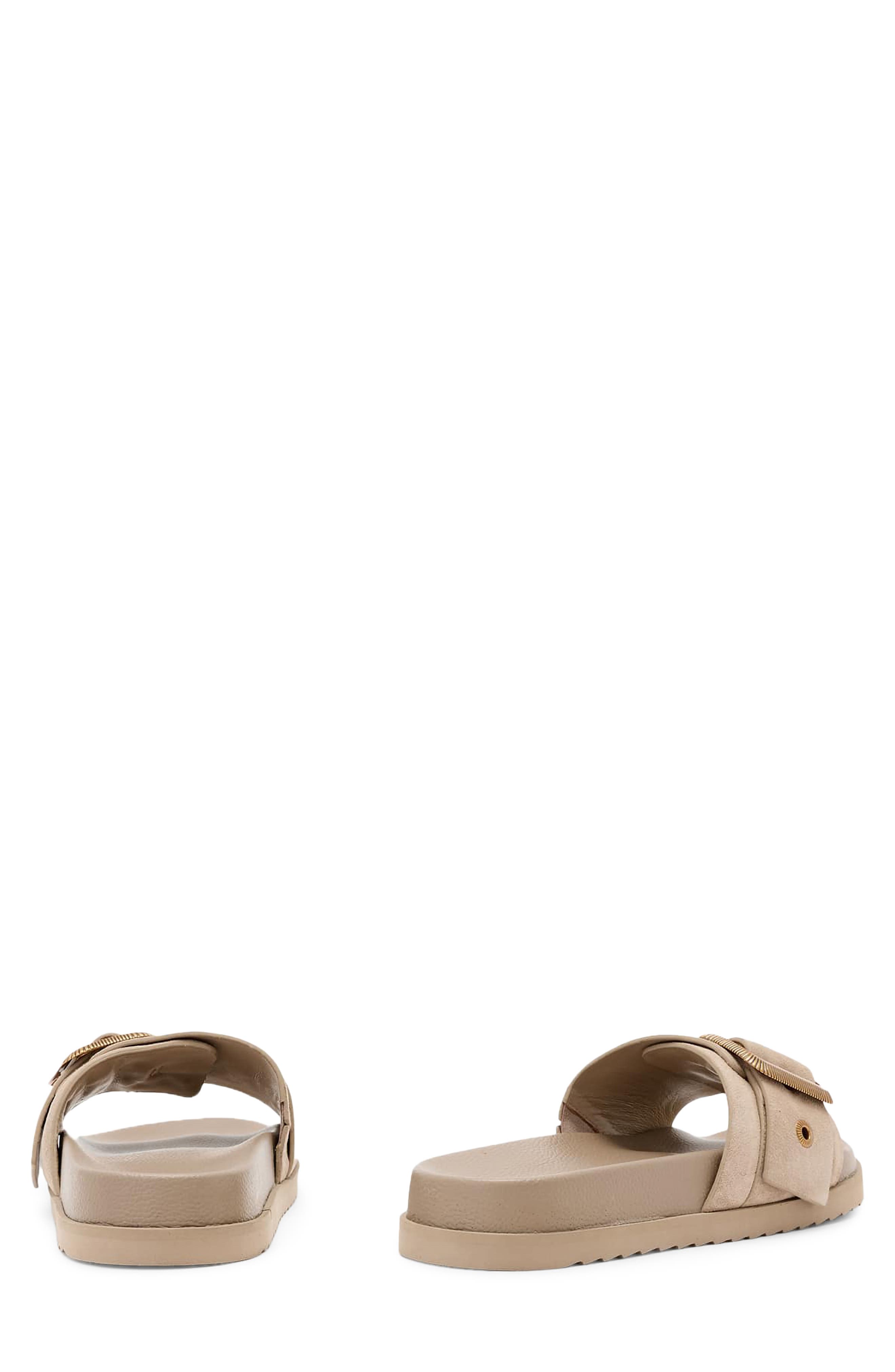 Ellie Western Slide Sandal, Alternate, color, SAND BROWN