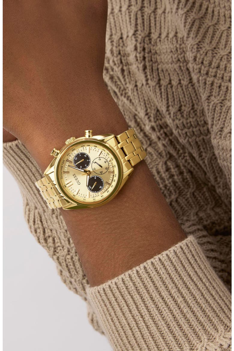 Dawson Chronograph Bracelet Watch, 44mm, Alternate, color, GOLD TONE