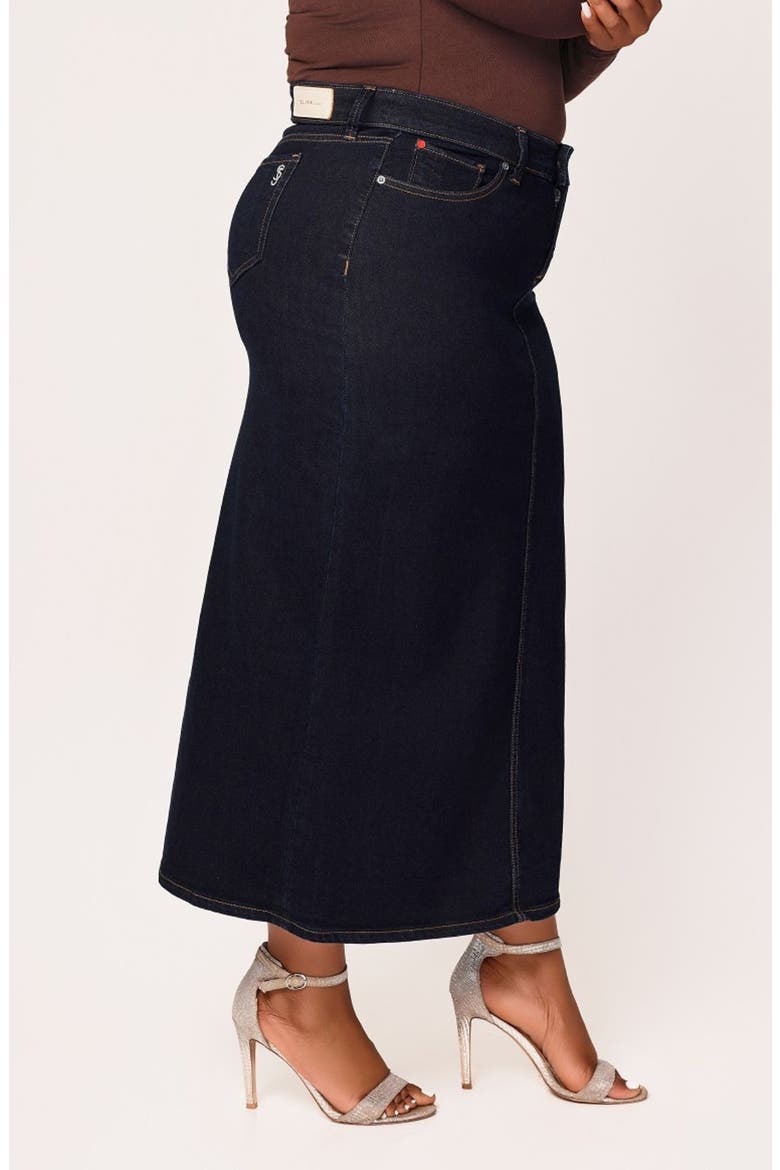 Denim Maxi Skirt, Alternate, color, AVA