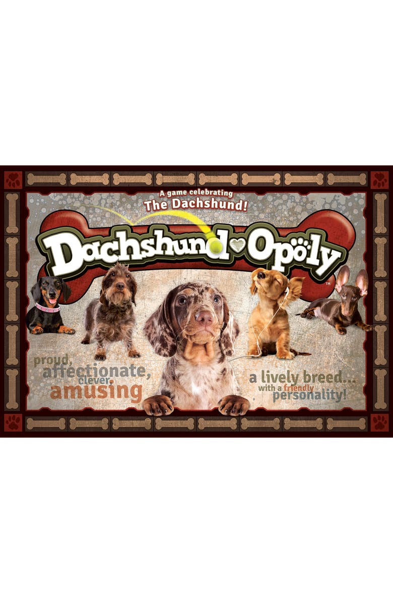 Late for the Sky Dachshundopoly Monopoly Board Game, Alternate, color, Multicolored
