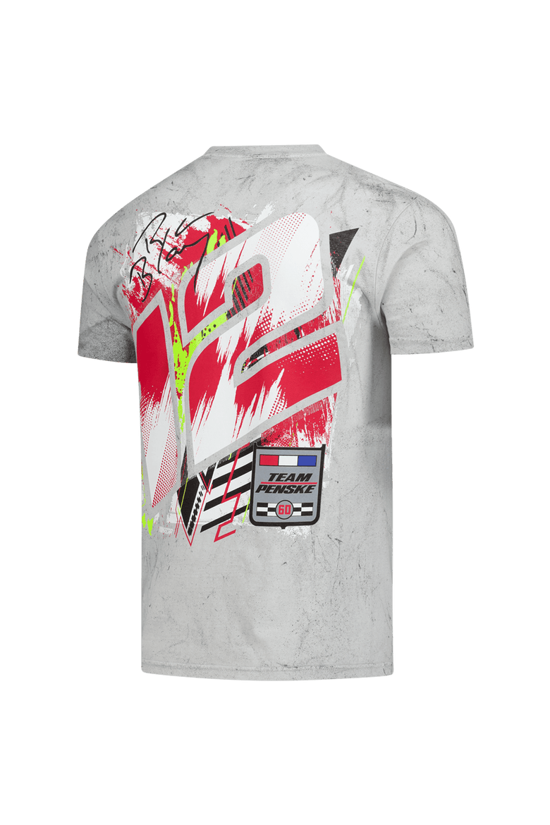 Men's Classic Ink Gray Ryan Blaney Delta Smoke 2-Spot T-Shirt, Alternate, color, Gray
