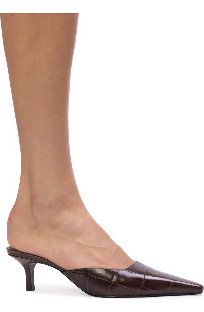 BLACK SUEDE STUDIO Riley 50 Mule, Alternate, color, Brown Croc Leather