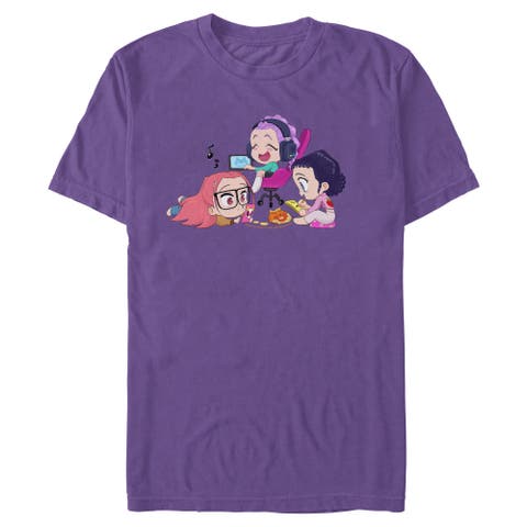 Men's KPop Demon Hunters Chibi Girls Playing  Graphic T-Shirt