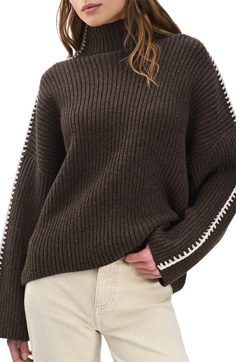 Ingrid Turtleneck Rib Sweater