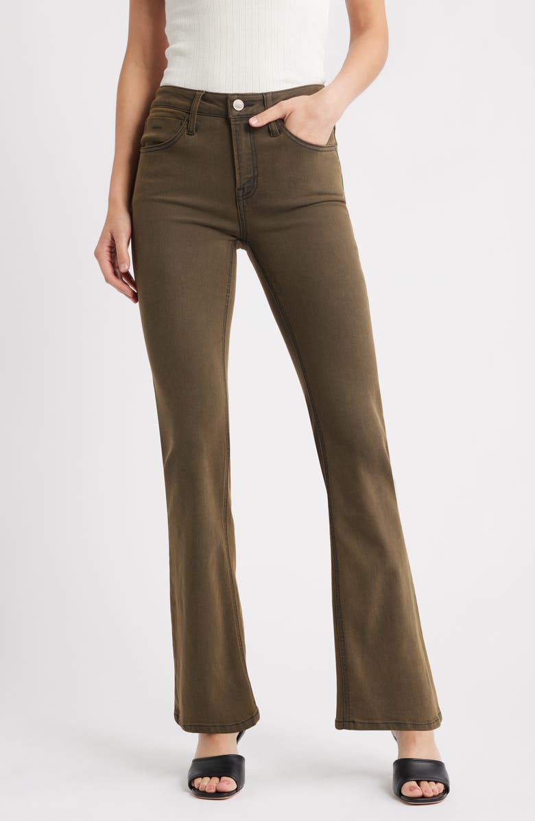 CITY BLUES Chelsea Bootcut Jeans, Main, color, Olive