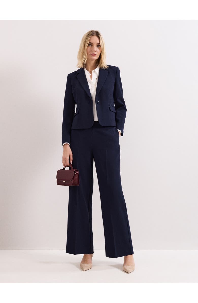 Phase Eight Aubrie Single Button Cropped Blazer, Alternate, color, Navy