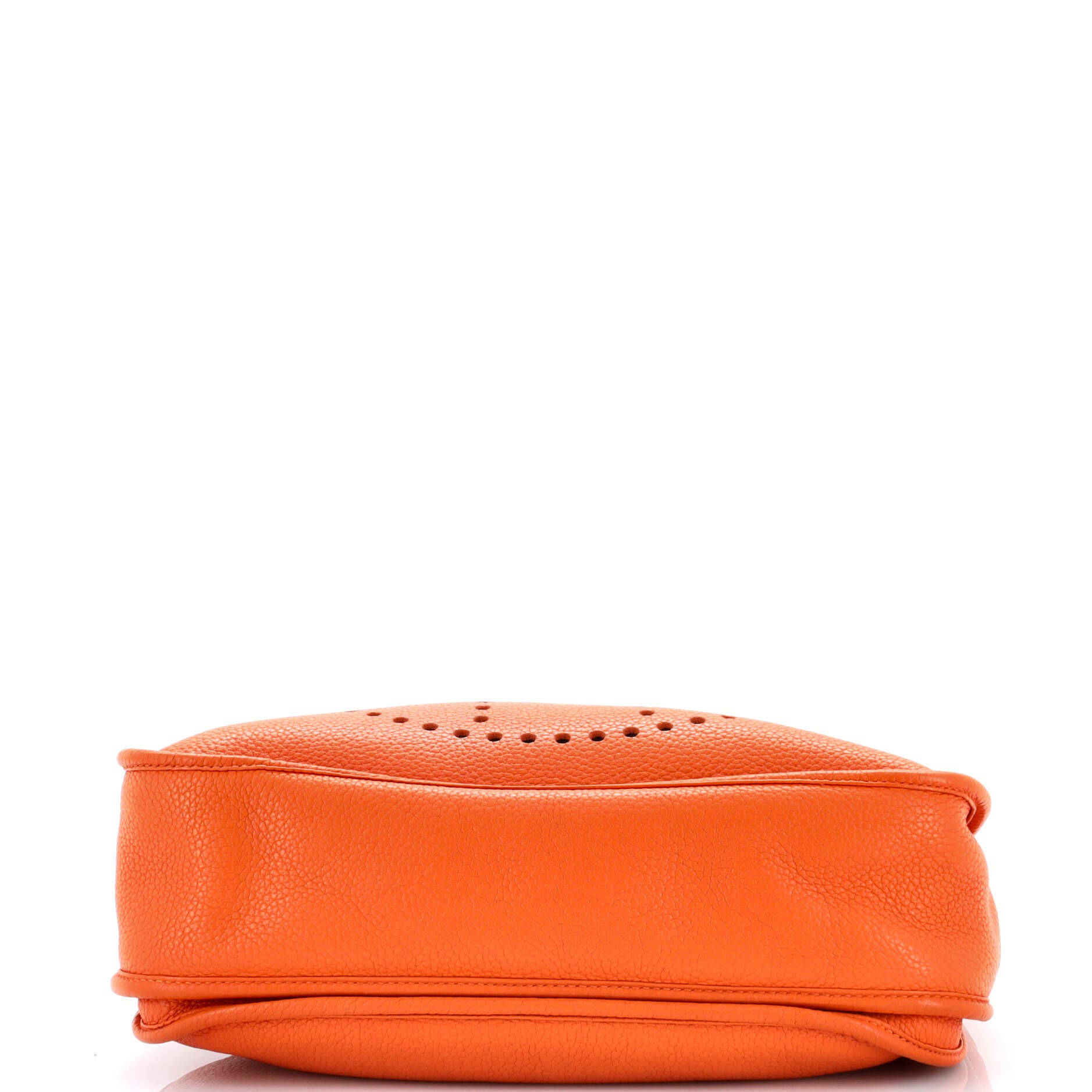 Pre-Owned Hermes Evelyne Bag Gen III Clemence GM, Alternate, color, Orange