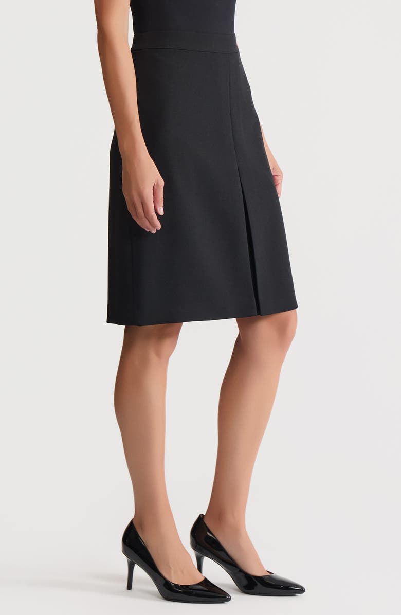 KASPER Box Bleat Front Skirt, Alternate, color, Black