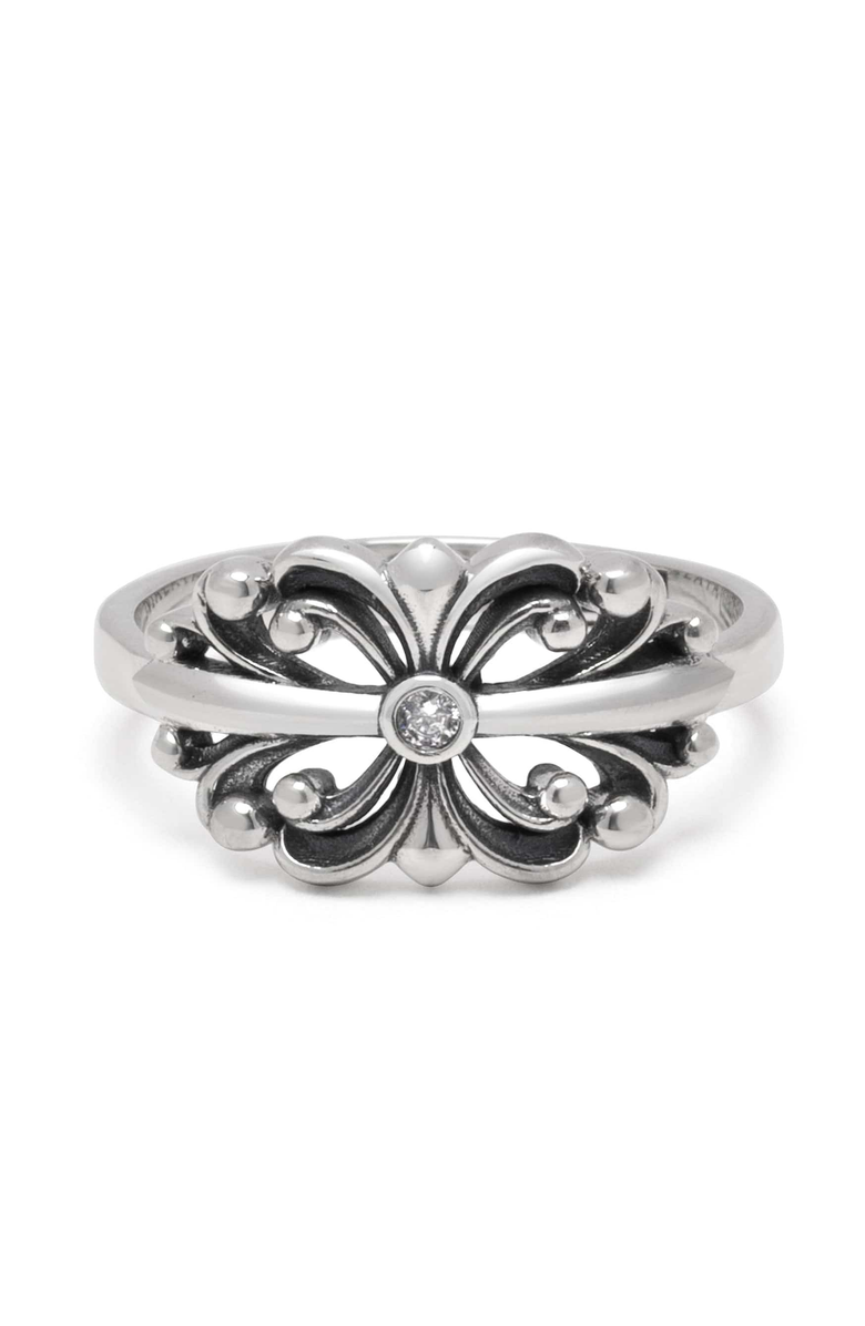 Nialaya Bloom Ring, Alternate, color, Silver