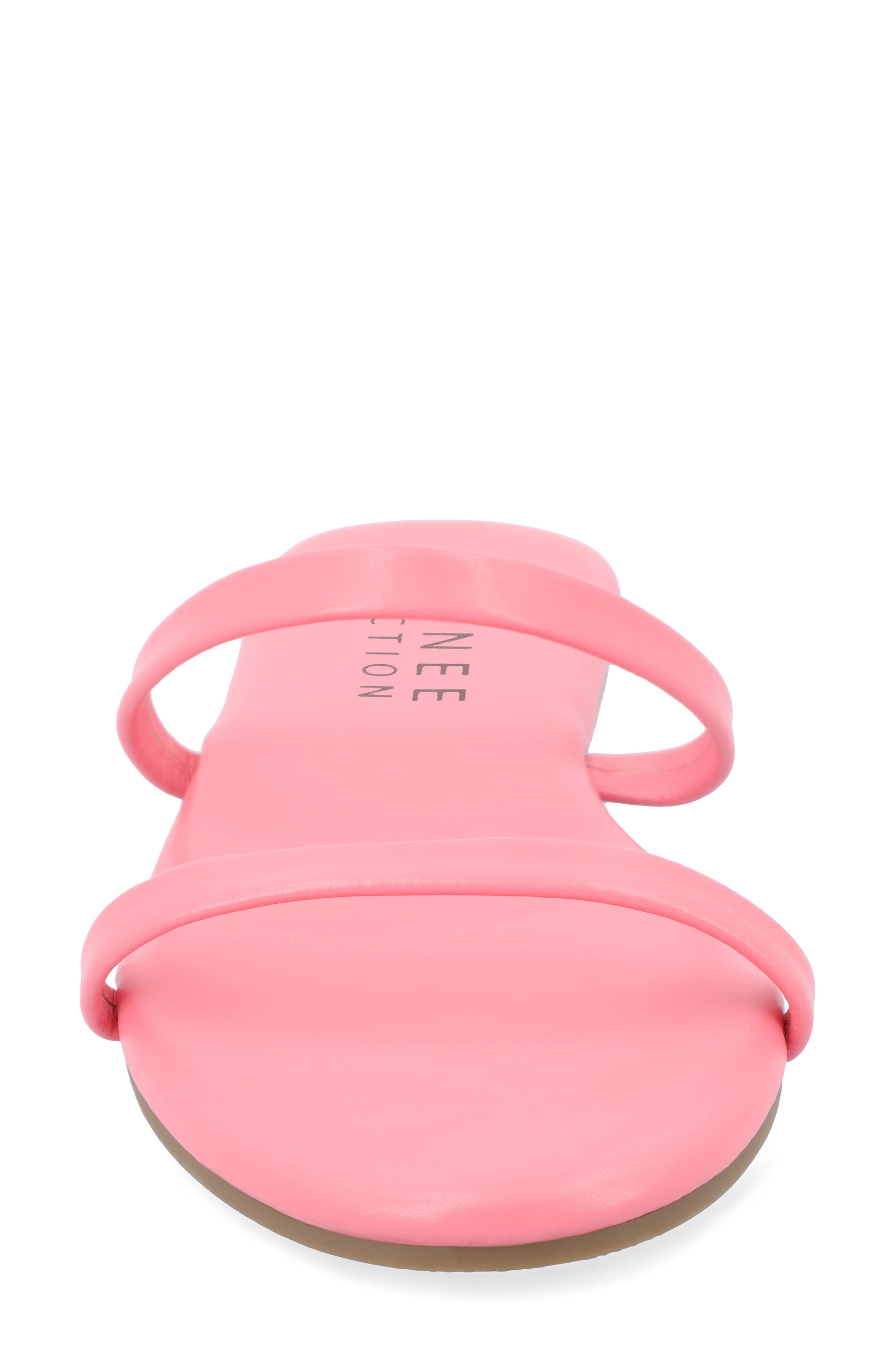 Journee Collection Adyrae Slide Sandal, Alternate, color, Pink