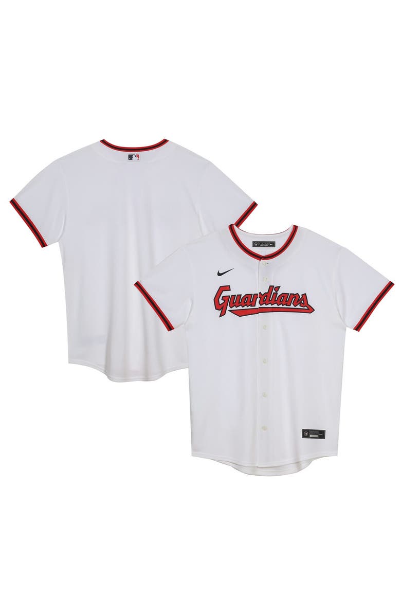 Nike Toddler Nike White Cleveland Guardians Home Blank Replica Jersey, Main, color, White