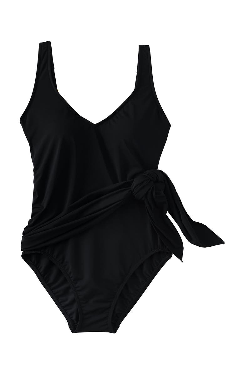 Lands' End Slender Suit Fauxkini One Piece Swimsuit, Alternate, color,