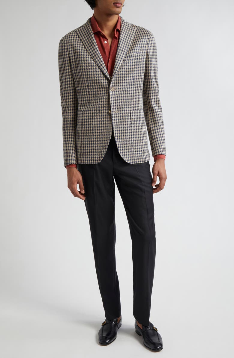 Boglioli Stretch Virgin Wool Tuxedo Pants, Alternate, color,