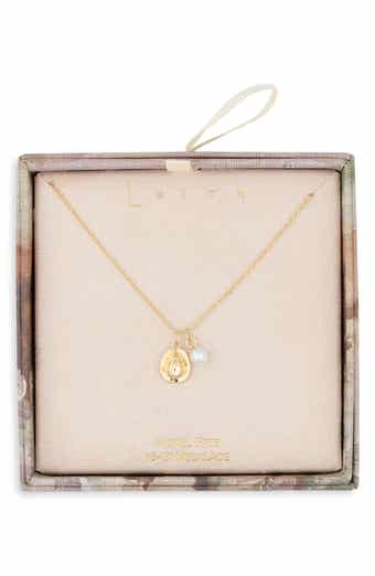 Cowboy Hat and Imitation Pearl Pendant Necklace