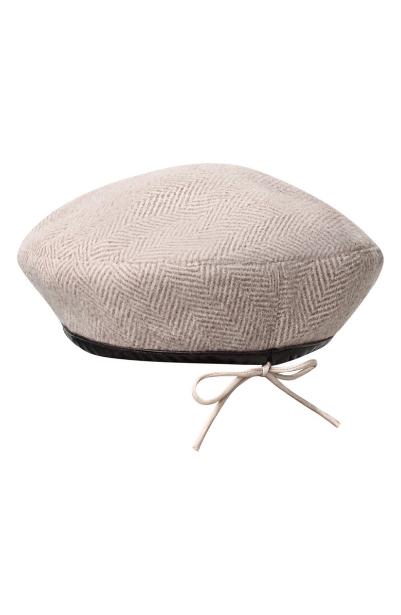 Naked Wardrobe Herringbone Beret, Main, color, 
